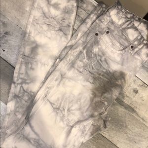 High Waisted Acid Wash Jeggings